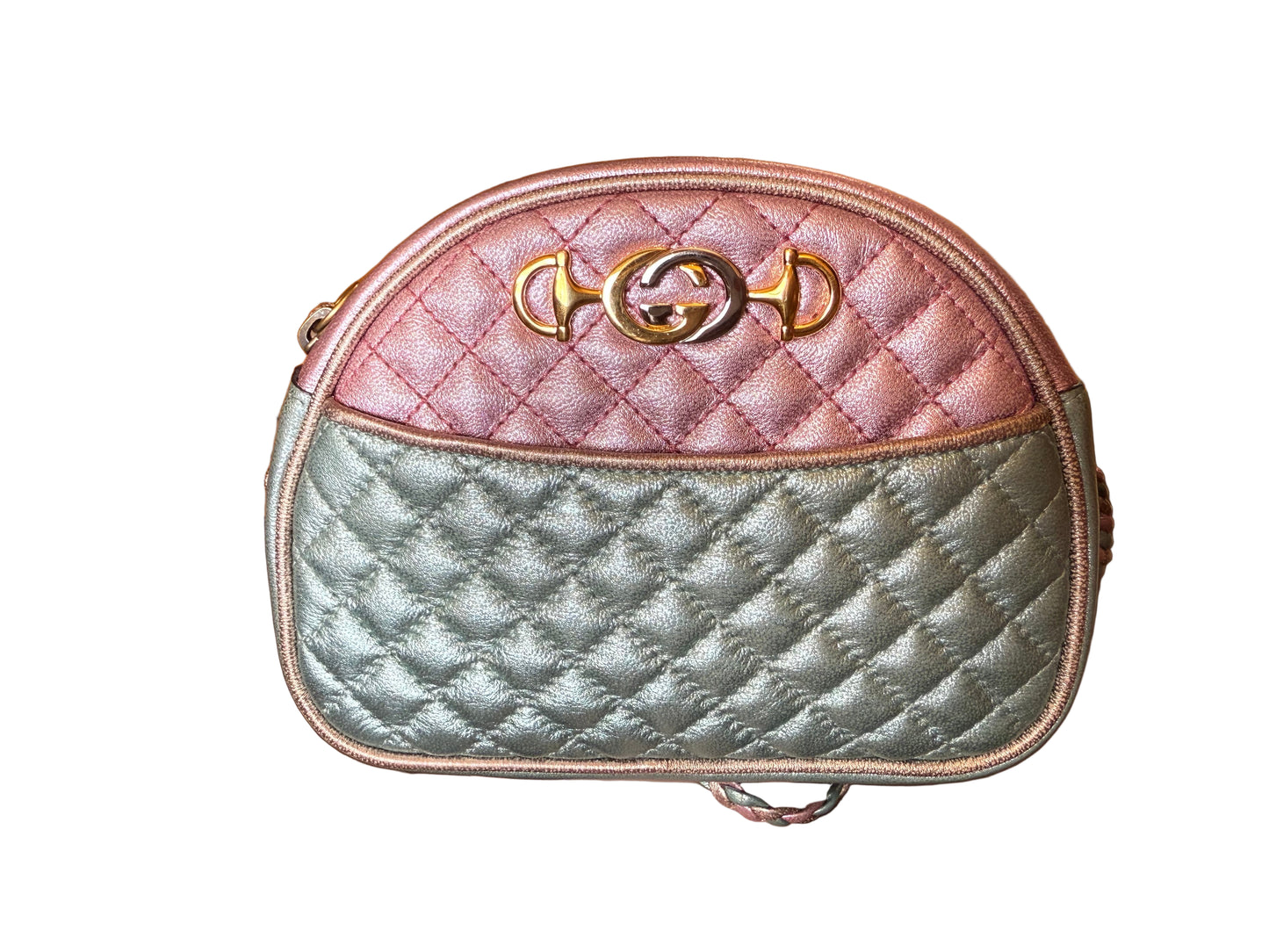 Gucci Trapuntata Mini Multicolor Metallic Calfskin Crossbody Bag