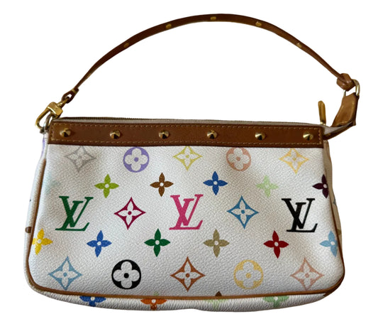 Louis Vuitton x Takashi Murakami Multicolore Pochette - vintage