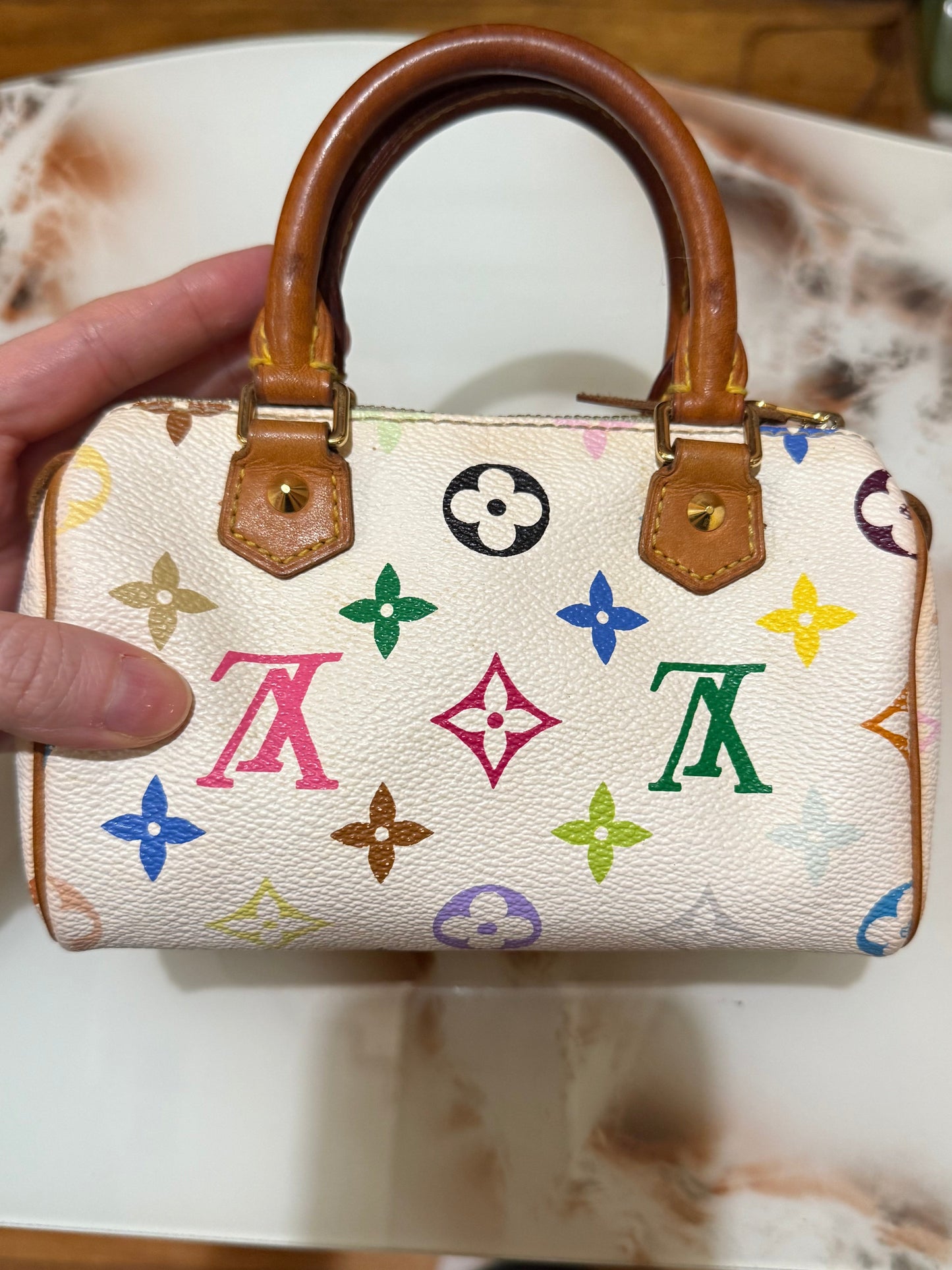 Vintage Louis Vuitton Murakami Multicolour Nano Speedy