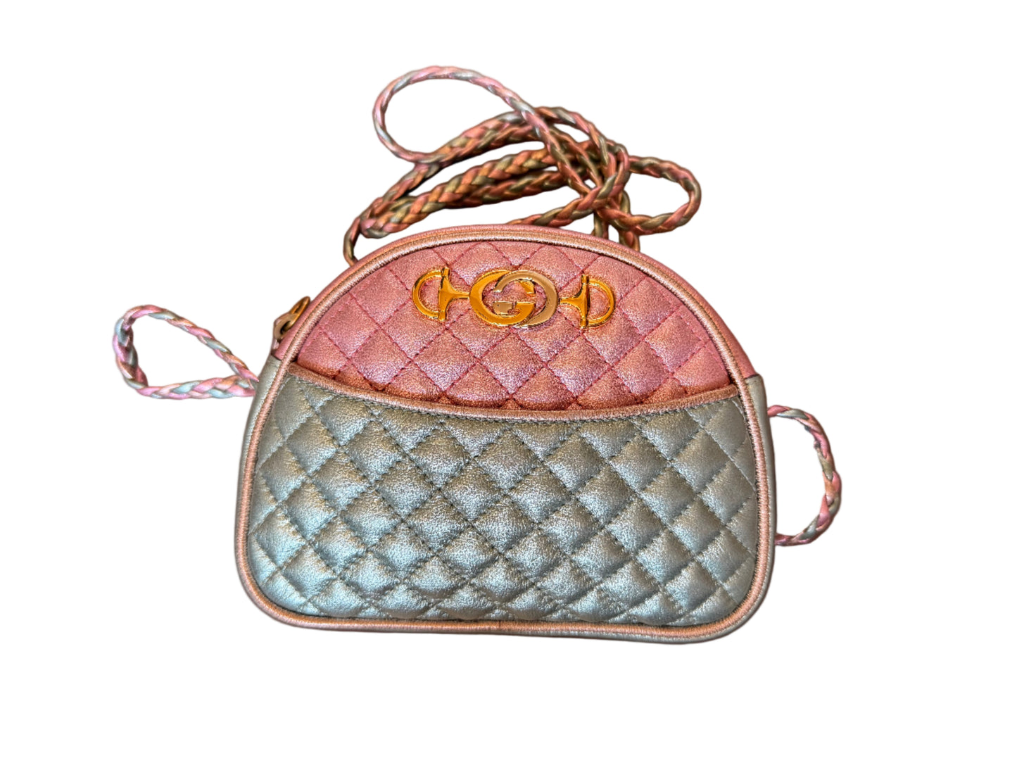 Gucci Trapuntata Mini Multicolor Metallic Calfskin Crossbody Bag