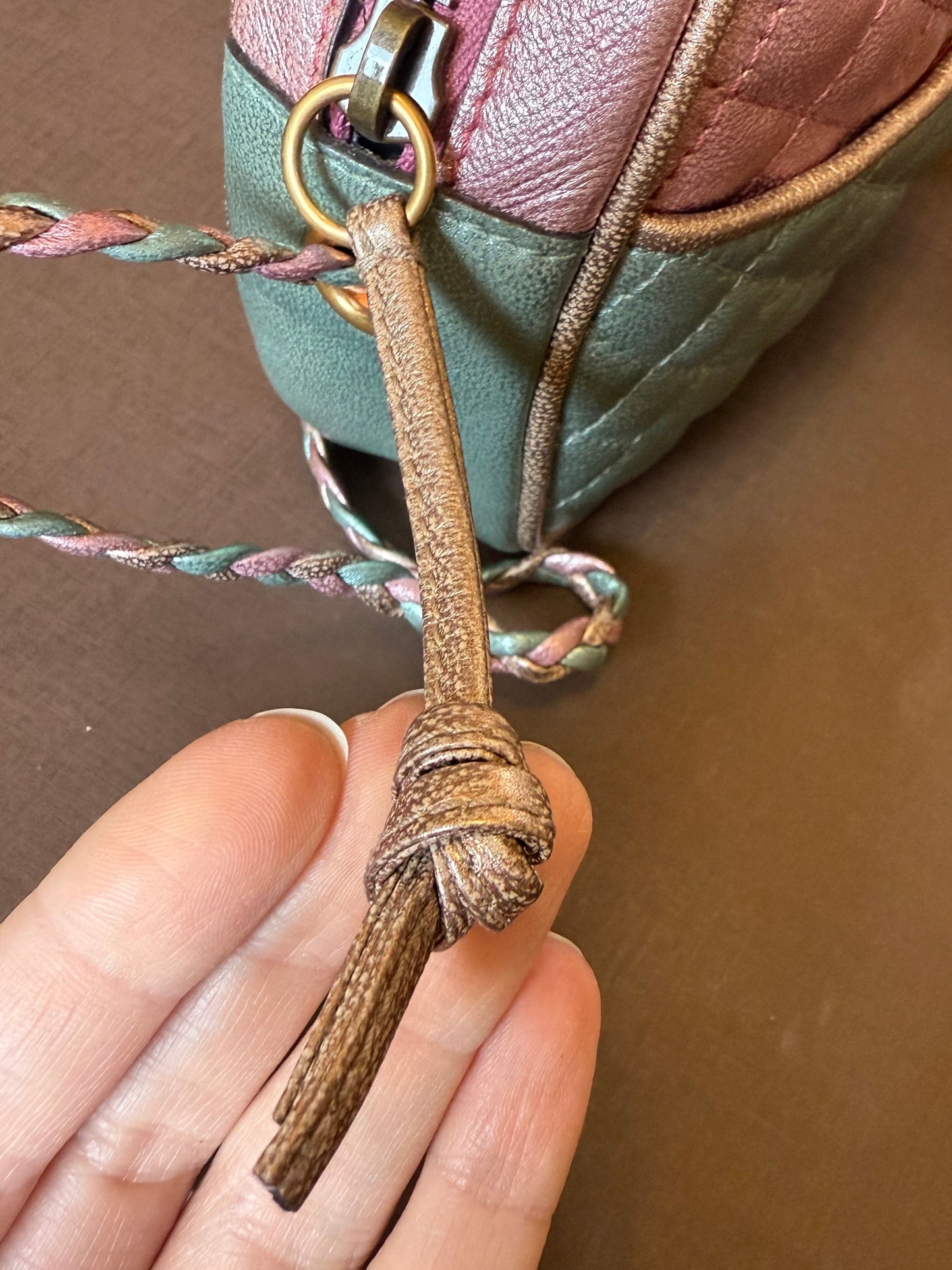 Gucci Trapuntata Mini Multicolor Metallic Calfskin Crossbody Bag