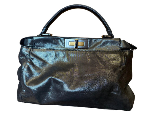 Vintage Fendi Metallic Nylon Peakaboo